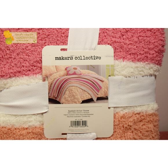 Makers Collective 50x60" Teen Striped Throw Blanket* - Picture 2 of 5